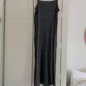 Long gray t dress by Muji